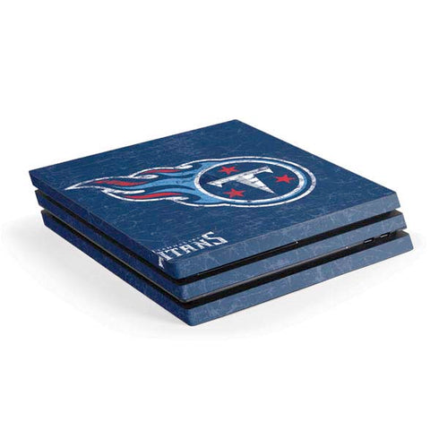 NFL Tennessee Titans Distressed PS4 Pro Console Skin